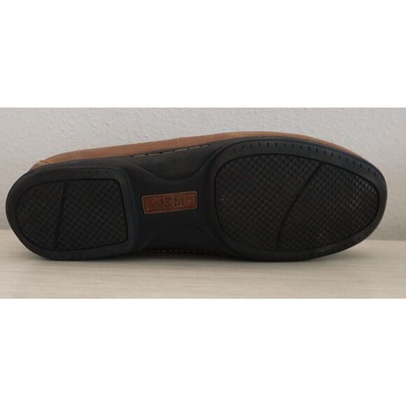 Johnston & Murphy 25-85736 Men Sz 10M Tan Leather Trevitt Woven Venetian Loafers - Picture 6 of 8